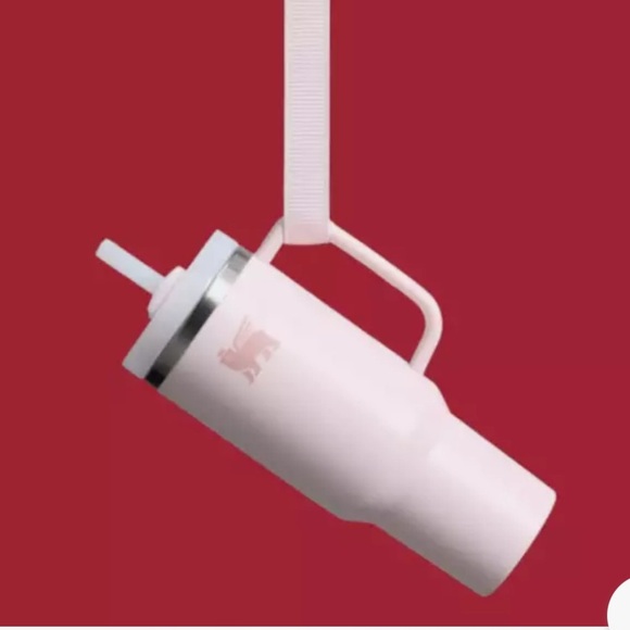 Stanley Mini Quencher Combo Rose Quartz & ELF Red Delicious Ornament Keychains - Picture 5 of 5